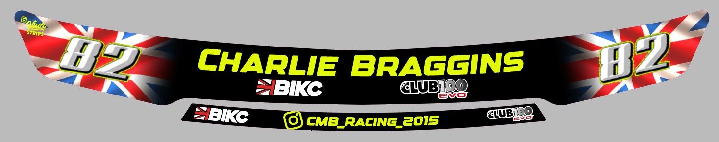 Charlie Braggins — Custom Visor Strip